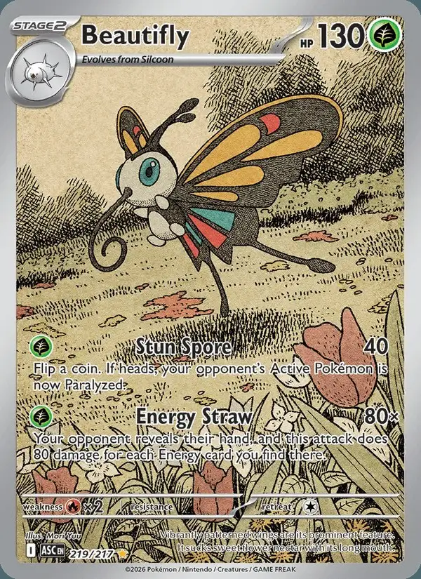 Beautifly #219 Ascended Heroes PSA 10