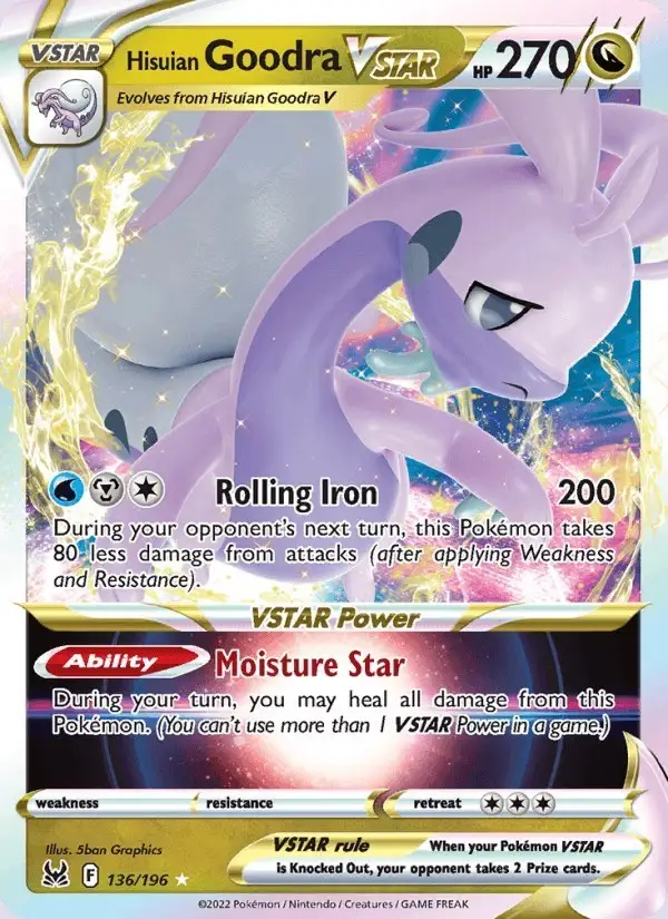 Hisuian Goodra VSTAR #136 Lost Origin PSA 10