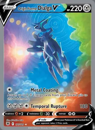 Origin Forme Dialga V #177 Astral Radiance PSA 10