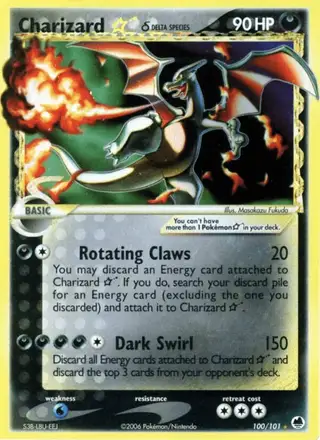 Charizard ☆ δ #100 Dragon Frontiers PSA 10