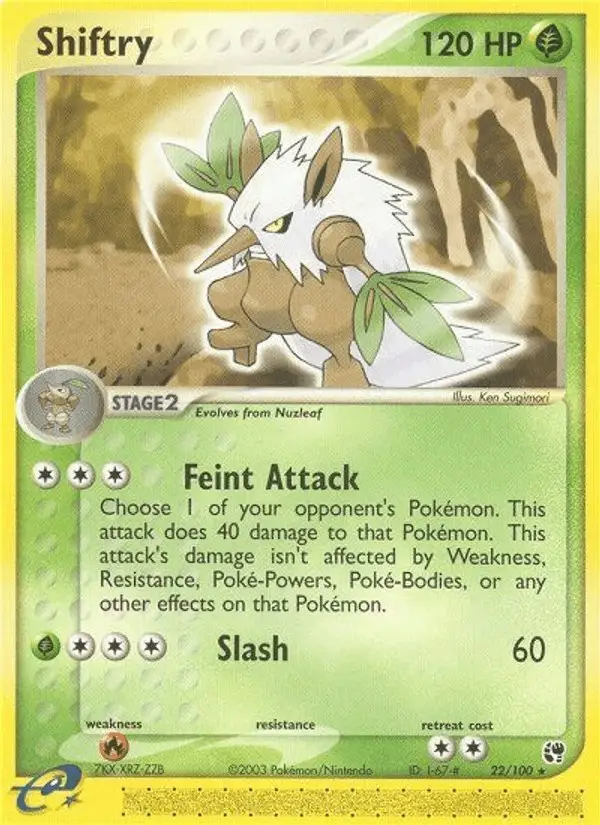 Shiftry #22 Sandstorm PSA 10