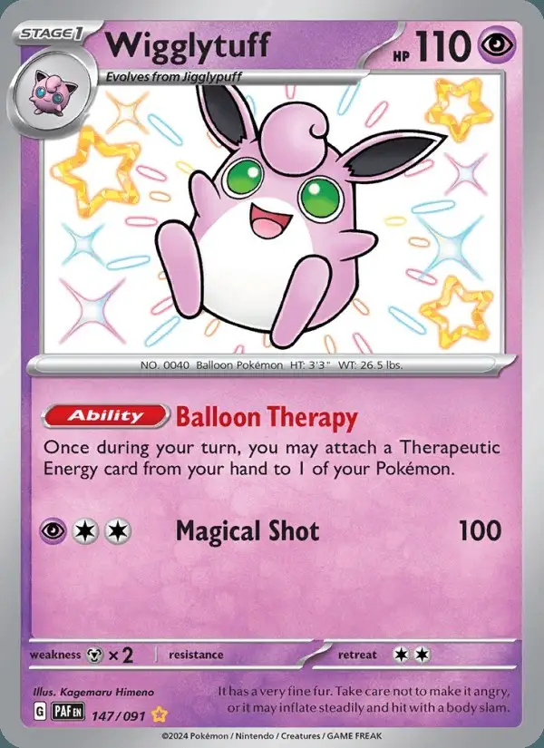 Wigglytuff #147 Paldean Fates PSA 10