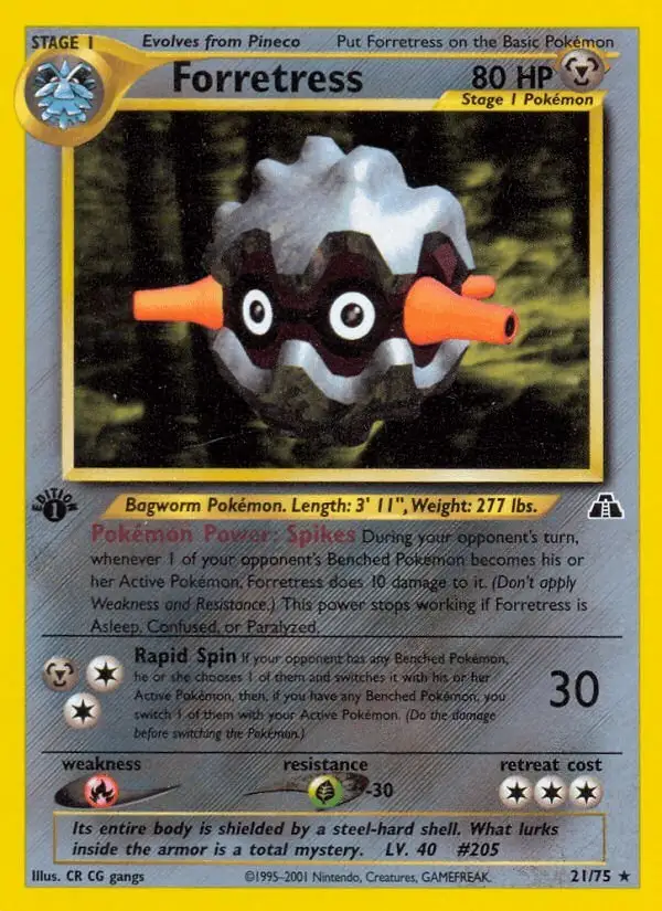 Forretress #21 Neo Discovery PSA 10