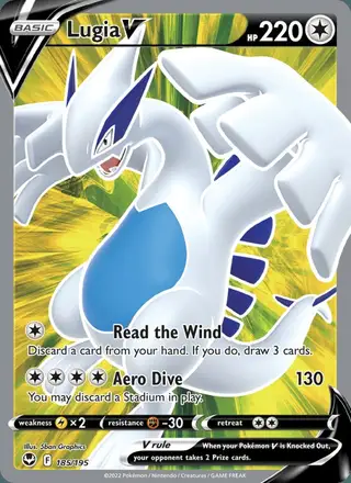 Lugia V #185 Silver Tempest PSA 10