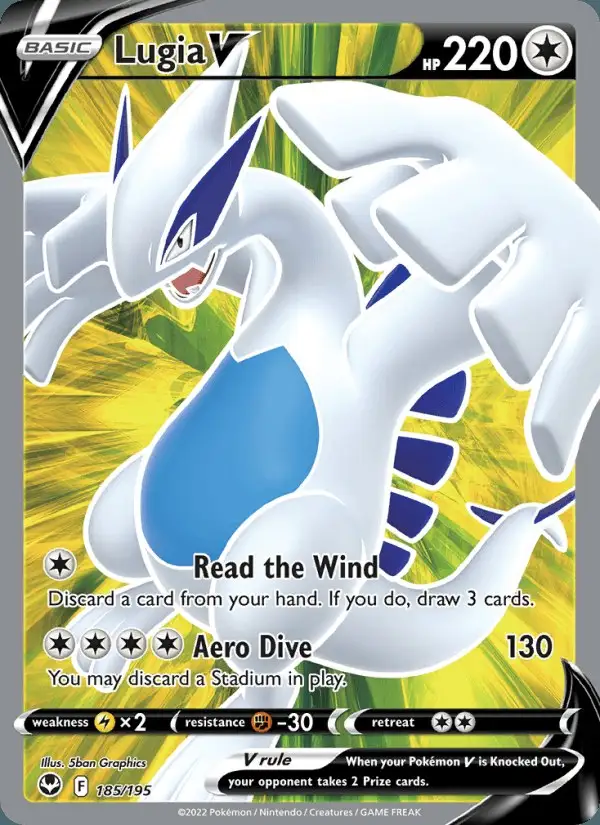 Lugia V #185 Silver Tempest PSA 10