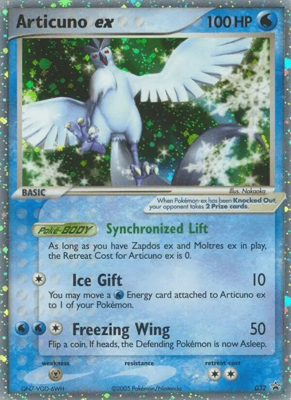 Articuno ex #32 Nintendo Black Star Promos PSA 10