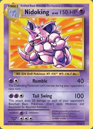 Nidoking #45 Evolutions PSA 10