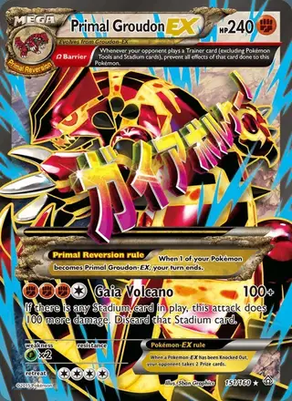 Primal Groudon EX #151 Primal Clash PSA 10