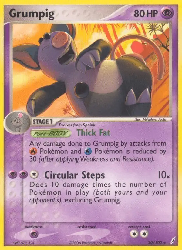 Grumpig #20 Crystal Guardians PSA 10