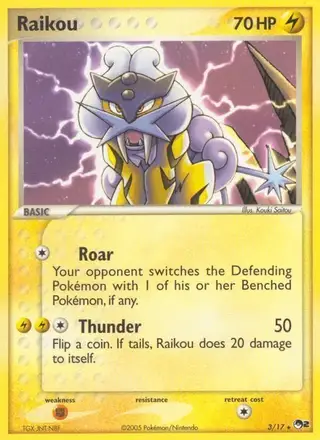 Raikou #3 POP Series 2 PSA 10