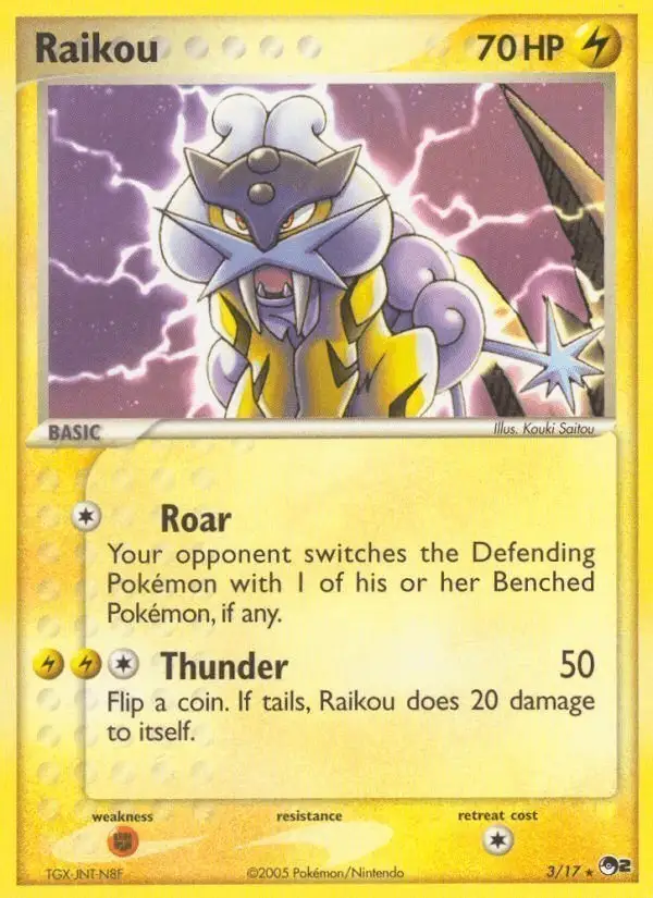 Raikou #3 POP Series 2 PSA 10