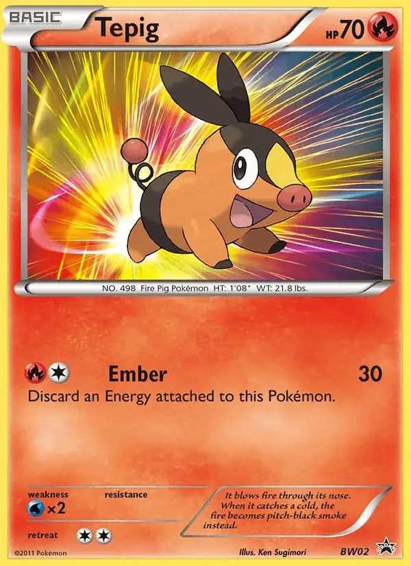 Tepig #BW02 BW Black Star Promos PSA 10