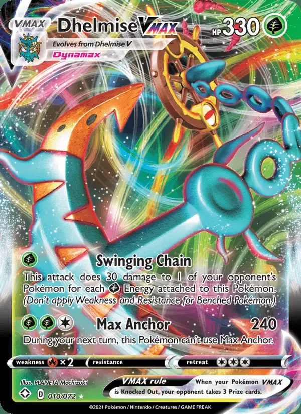 Dhelmise VMAX #10 Shining Fates PSA 10
