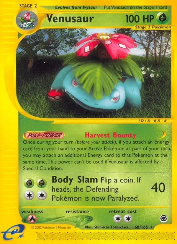 Venusaur #68 Expedition Base Set PSA 10
