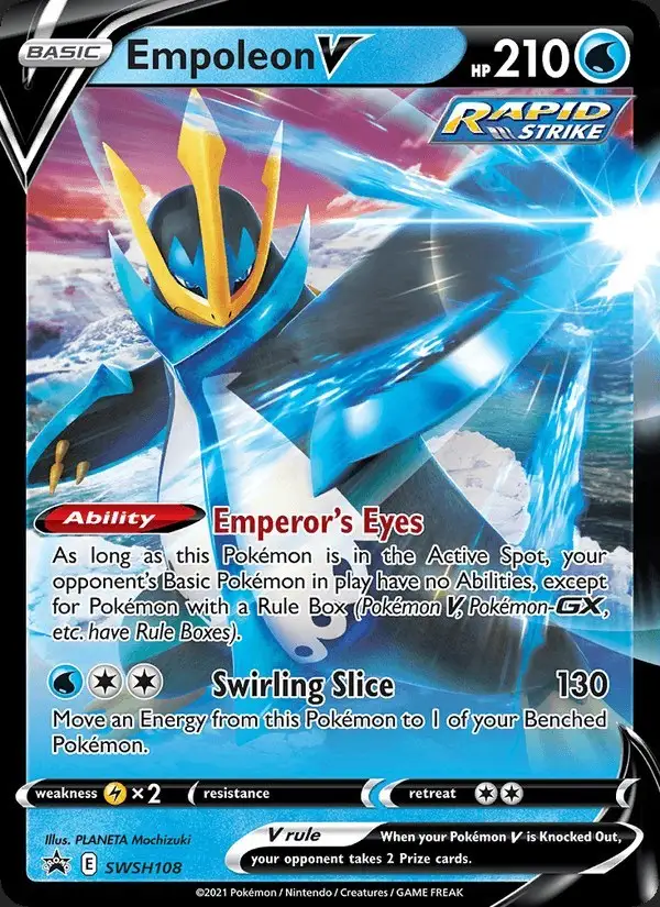 Empoleon V #SWSH108 SWSH Black Star Promos PSA 10