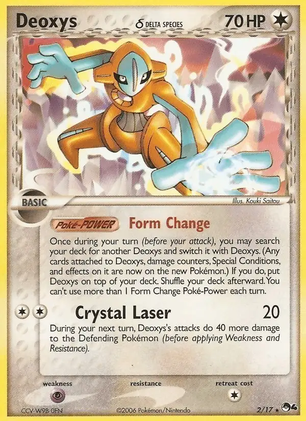 Deoxys δ #2 POP Series 4 PSA 10