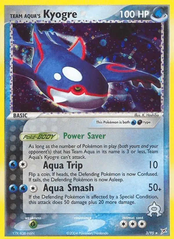 Team Aqua's Kyogre #3 Team Magma vs Team Aqua PSA 10