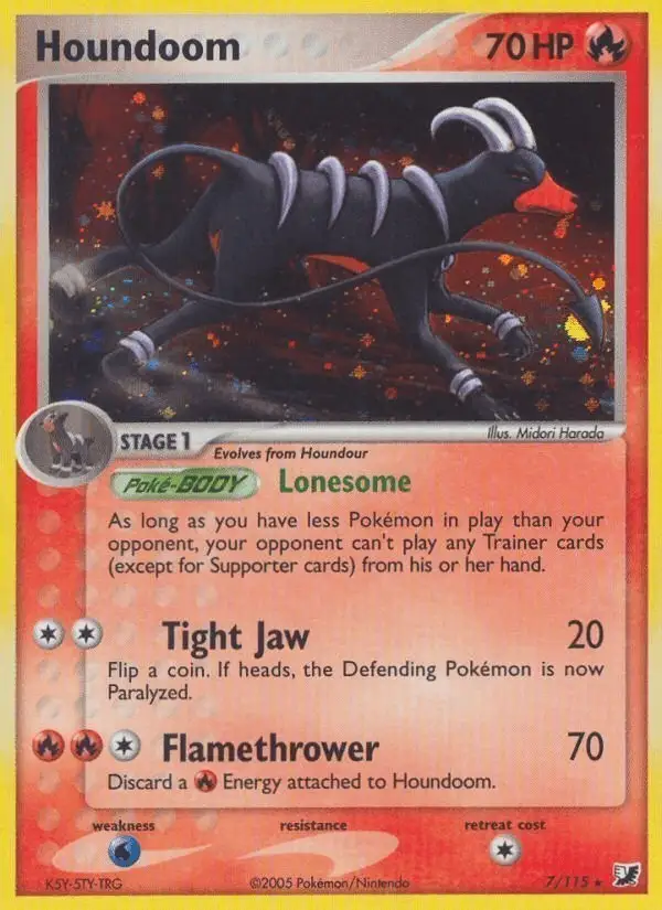 Houndoom #7 Unseen Forces PSA 10