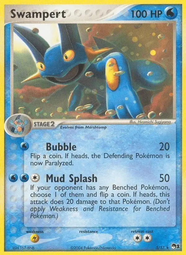 Swampert #5 POP Series 1 PSA 10