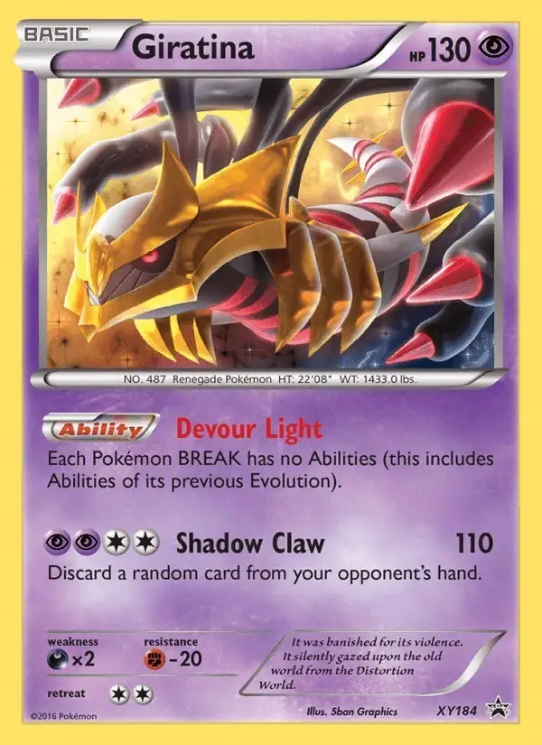 Giratina #XY184 XY Black Star Promos PSA 10
