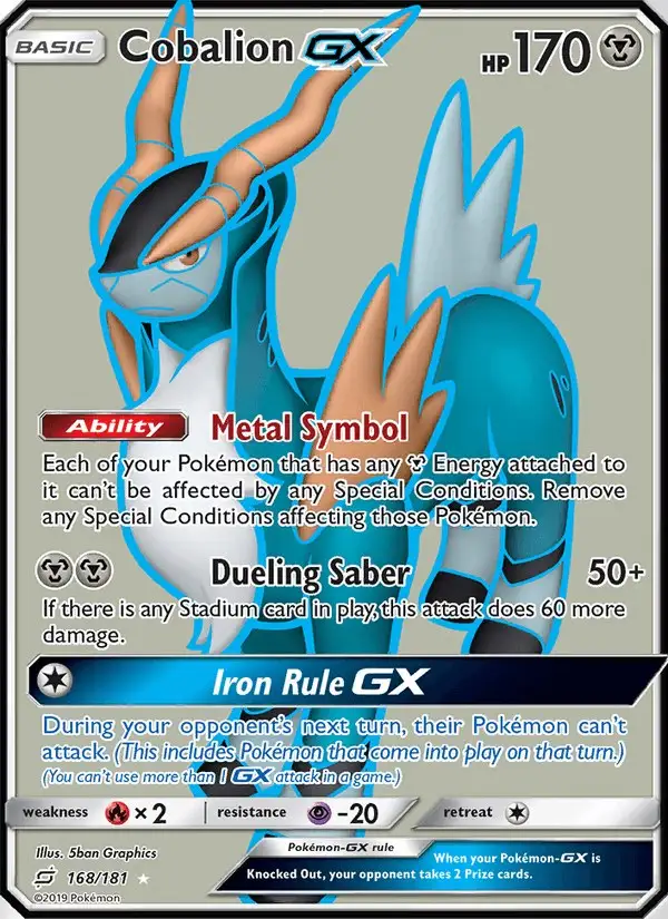 Cobalion GX #168 Team Up PSA 10