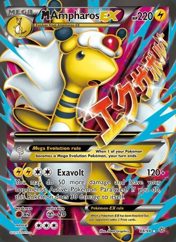M Ampharos EX #88 Ancient Origins PSA 10