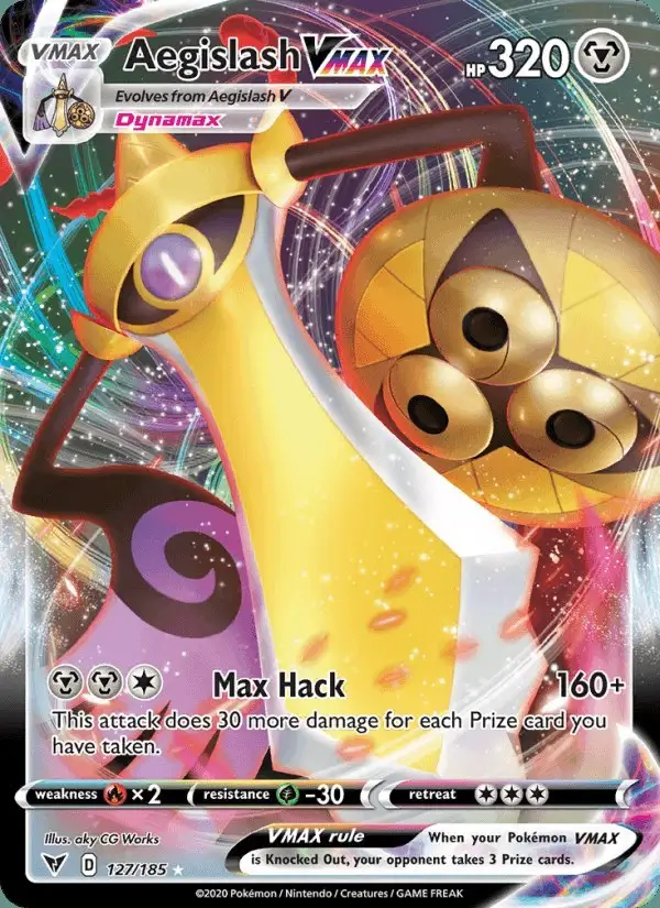 Aegislash VMAX #127 Vivid Voltage PSA 10