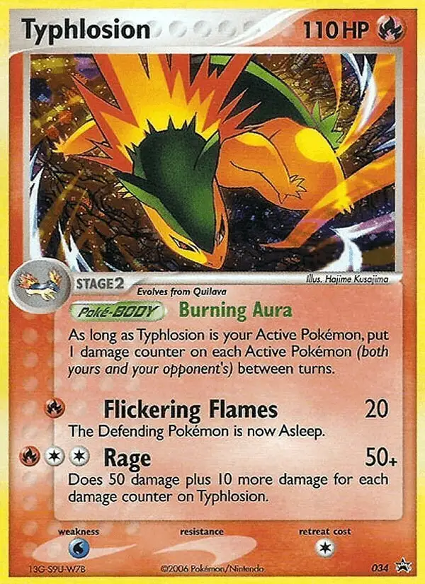 Typhlosion #34 Nintendo Black Star Promos PSA 10
