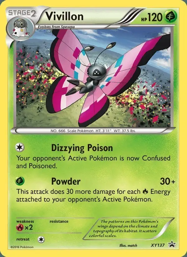 Vivillon #XY137 XY Black Star Promos PSA 10