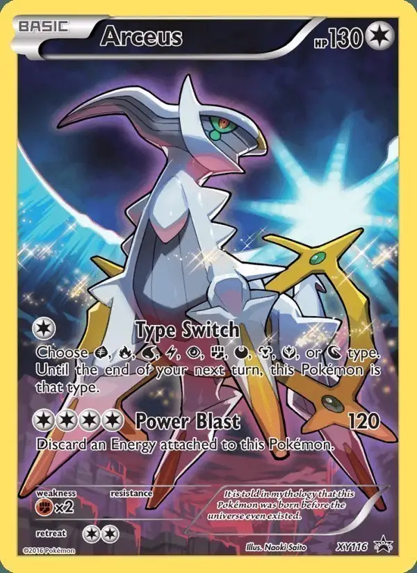 Arceus #XY116 XY Black Star Promos PSA 10
