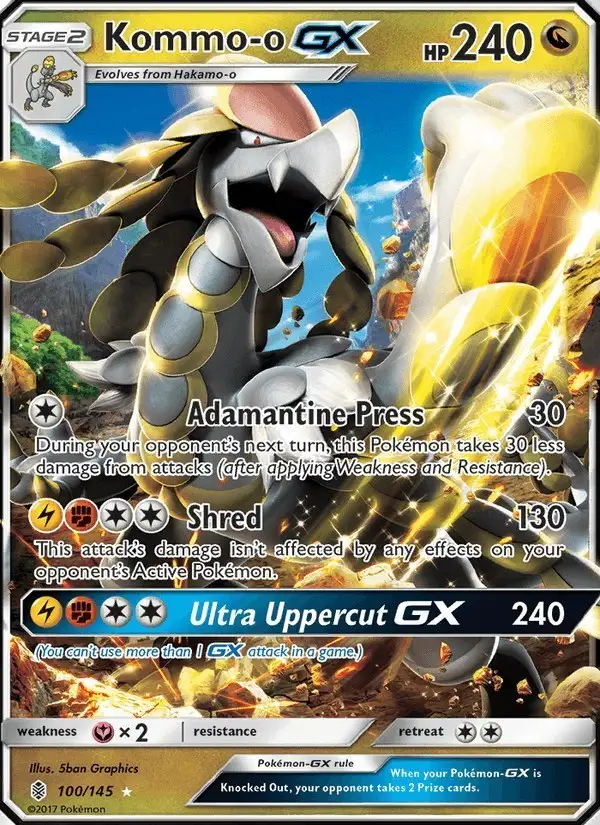 Kommo-o GX #100 Guardians Rising PSA 10