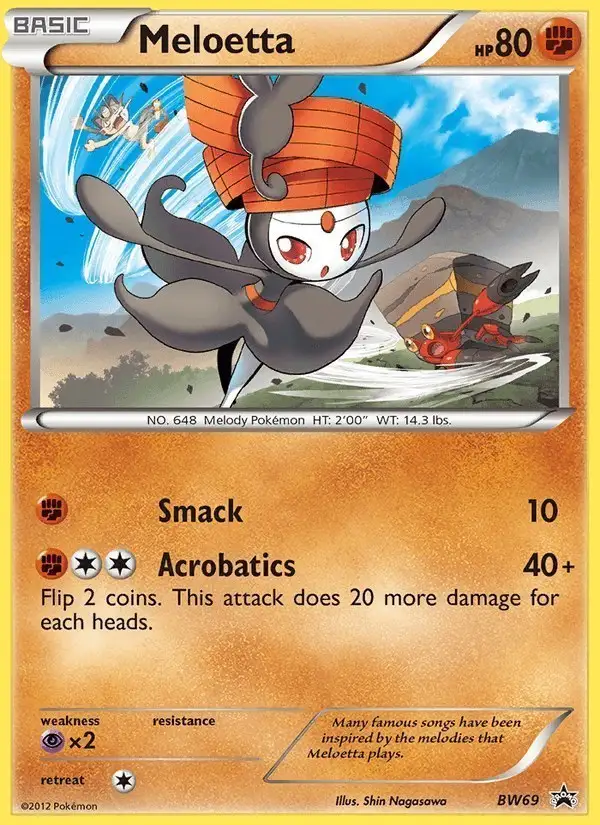 Meloetta #BW69 BW Black Star Promos PSA 10