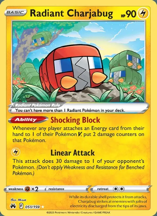 Radiant Charjabug #051 Crown Zenith PSA 10