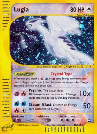 Lugia #149 Aquapolis PSA 10