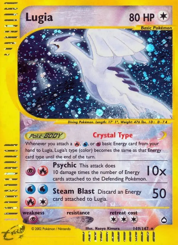 Lugia #149 Aquapolis PSA 10