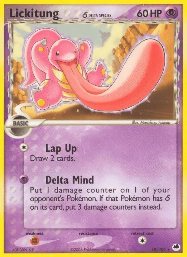 Lickitung δ #19 Dragon Frontiers PSA 10