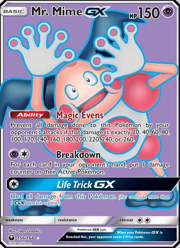 Mr. Mime GX #156 Celestial Storm PSA 10