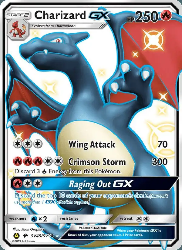 Charizard-GX #SV49 Hidden Fates Shiny Vault PSA 10
