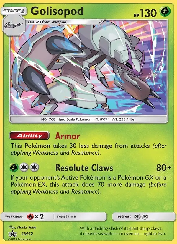 Golisopod #SM52 SM Black Star Promos PSA 10