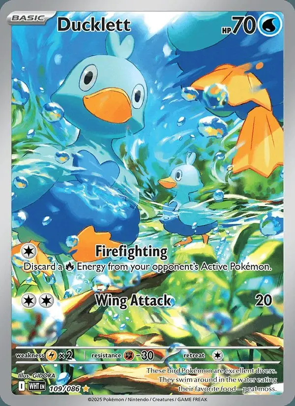 Ducklett #109 White Flare PSA 10