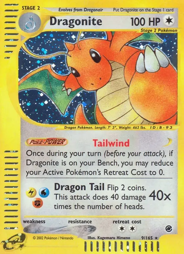 Dragonite #9 Expedition Base Set PSA 10