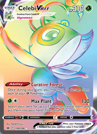 Celebi VMAX #199 Chilling Reign PSA 10