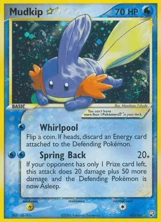 Mudkip ☆ #107 Team Rocket Returns PSA 10