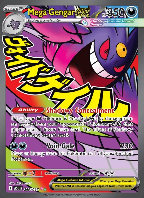 Mega Gengar ex #269 Ascended Heroes PSA 10