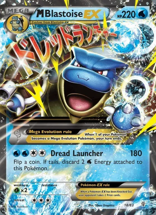 M Blastoise EX #18 Generations PSA 10