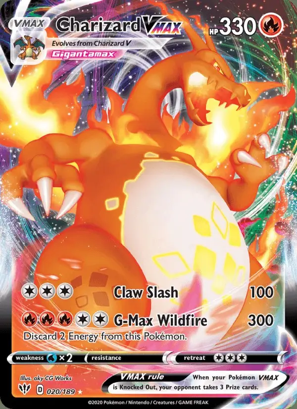 Charizard VMAX #20 Darkness Ablaze PSA 10