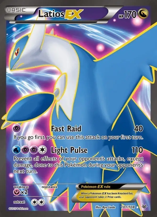 Latios EX #101 Roaring Skies PSA 10