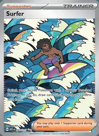 Surfer #293 Ascended Heroes PSA 10