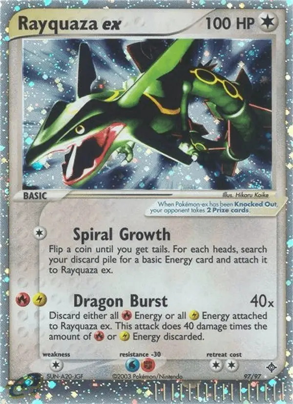 Rayquaza ex #97 Dragon PSA 10