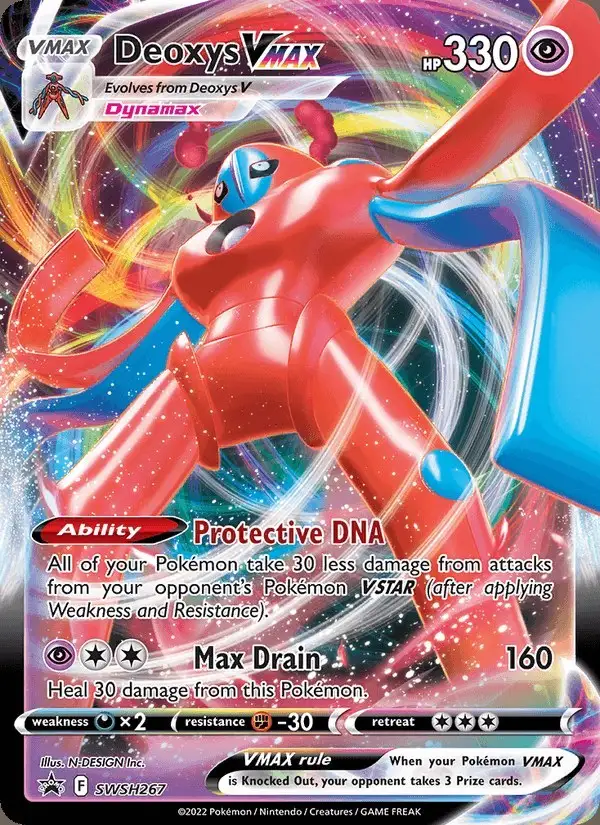 Deoxys VMAX #SWSH267 SWSH Black Star Promos PSA 10